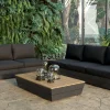 ARTELIA Delta Gartenlounge für 5 Personen mit Couchtisch, anthrazit/naturbelassen, Alu/Polywood, schmutzabweisend, inkl. Ablageflächen