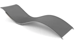 ARTELIA Luca Gartenliege, silber/anthrazit, Edelstahl/Textilene, ergonomisch, klappbare Armlehnen