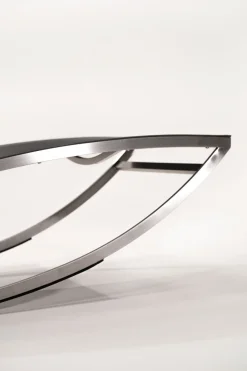ARTELIA Martini Gartenliege, silber/anthrazit, Edelstahl/Textilene, ergonomisch, UV-Beständig, inkl. Kissen