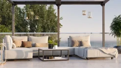 ARTELIA Misty M Gartenlounge, anthrazit/grau, Alu/Rope, vielseitig kombinierbar, mit Liegefläche