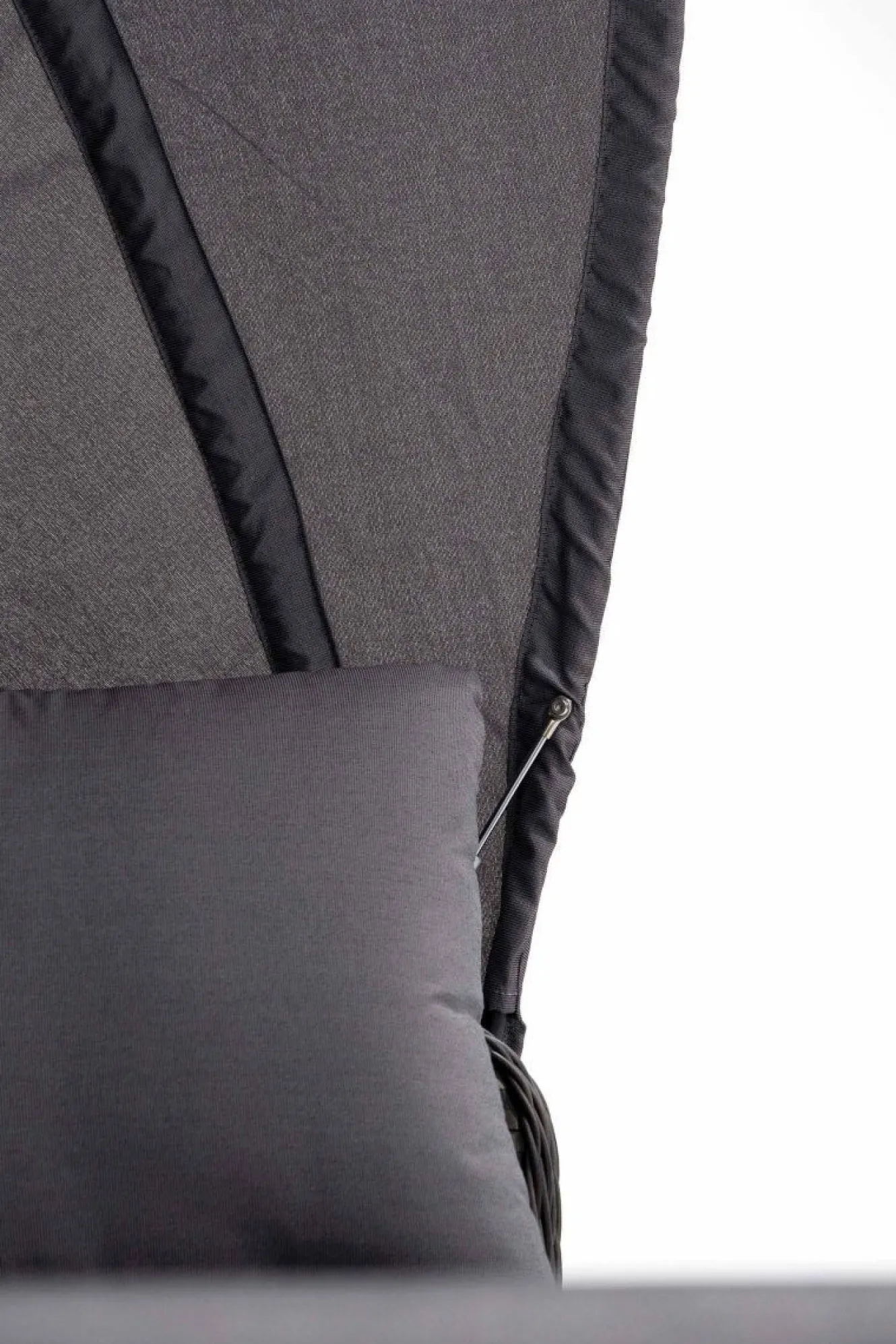 ARTELIA Oceana Sonneninsel, grau, Polyrattan/Polyacryl, mit Dach & drehbarem Hocker, Sonnenschutz und Sichtschutz