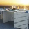 ARTELIA RN-2 Garten-Essgruppe mit 6 Sesseln, weiß, Alu/Sicherheitsglas, inkl. Kissen