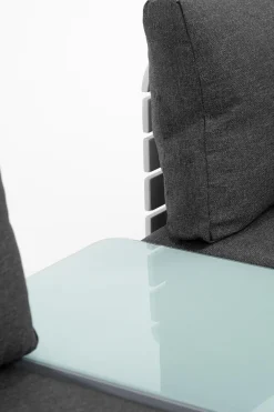 ARTELIA RN Round XL Gartenlounge für 6 Personen, weiß/grau, Aluminium, inkl. Polster, flexibel verstellbar