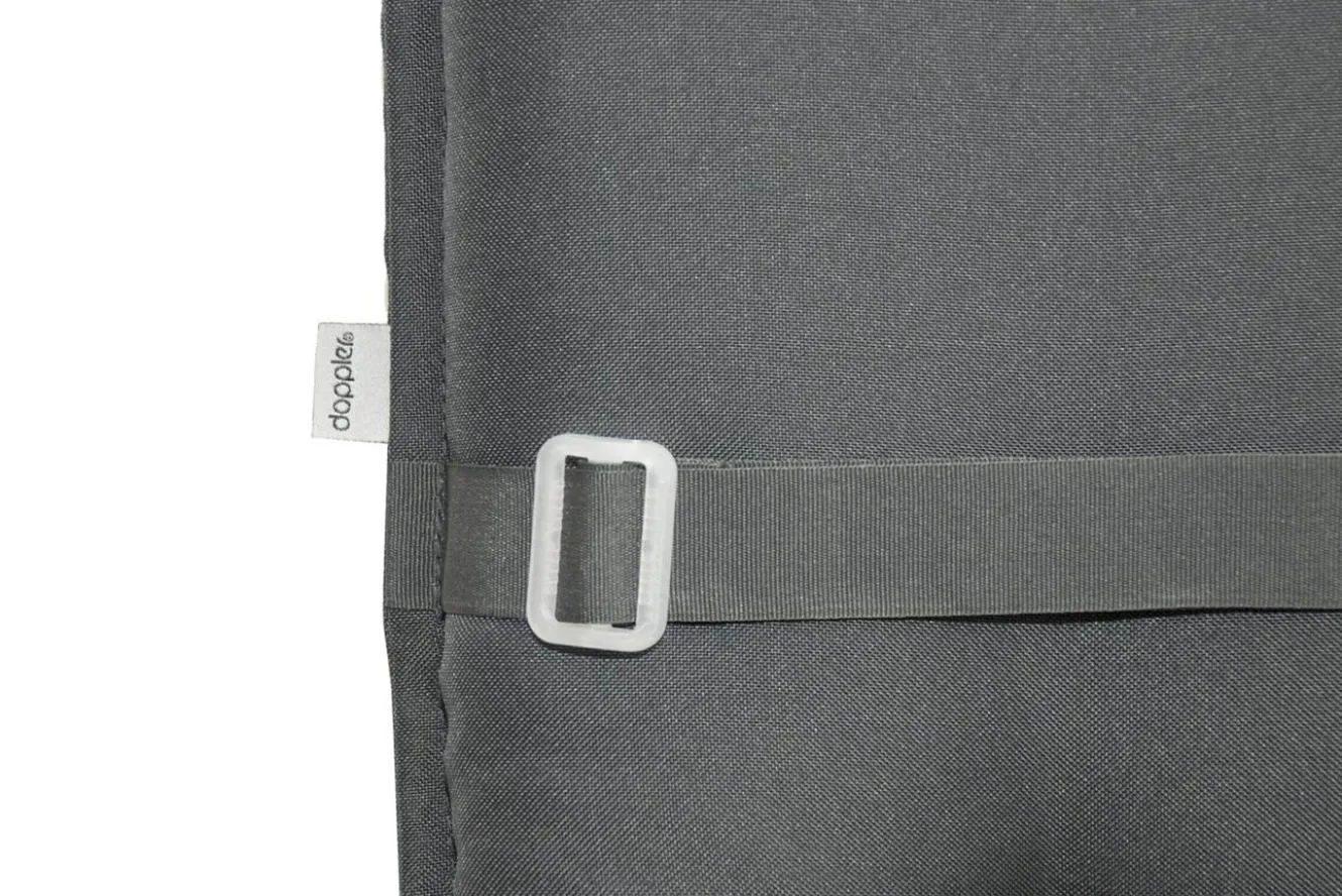 DOPPLER Comfort Stuhlauflage Hochlehner, anthrazit, Polyester, 120 x 50 x 7 cm