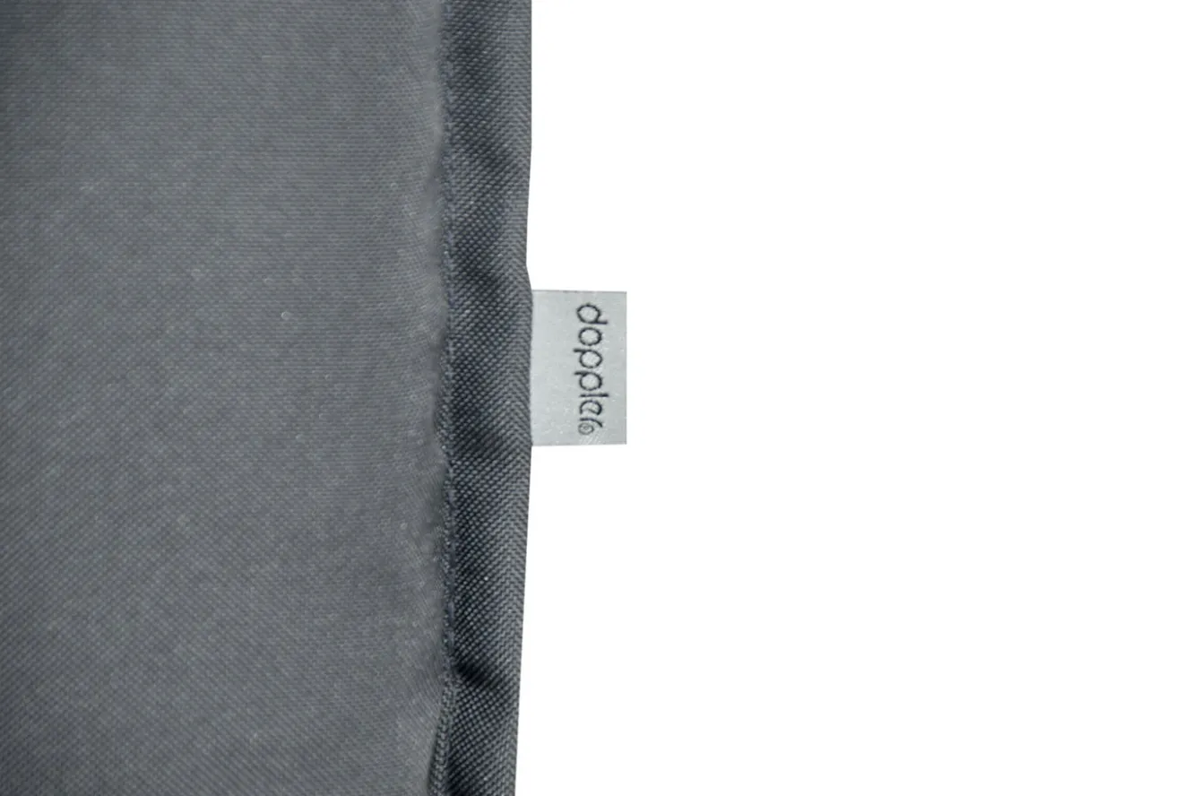 DOPPLER Comfort Stuhlauflage Hochlehner, anthrazit, Polyester, 120 x 50 x 7 cm
