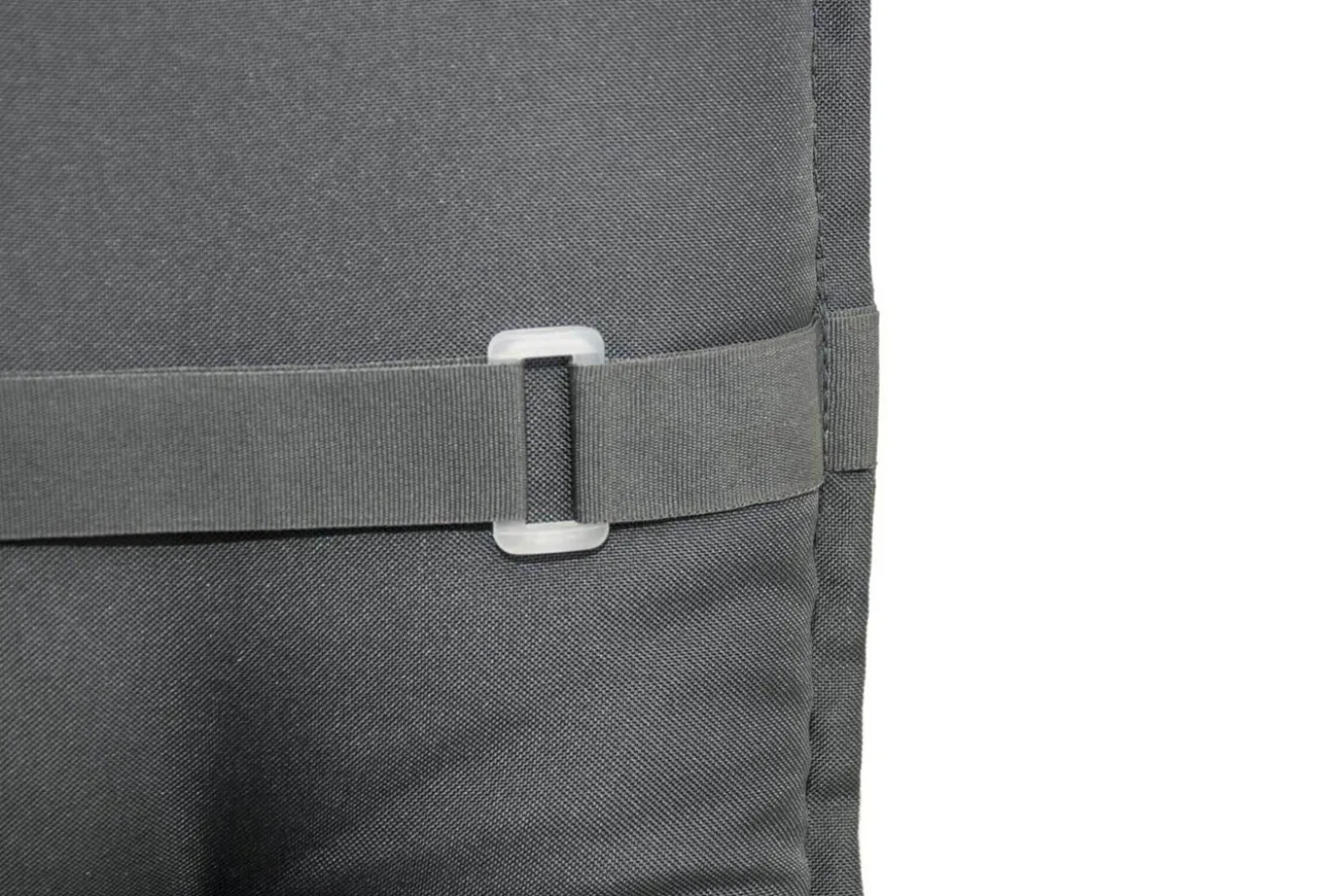 DOPPLER Comfort Stuhlauflage Niederlehner, anthrazit, Polyester, 100 x 50 x 7 cm