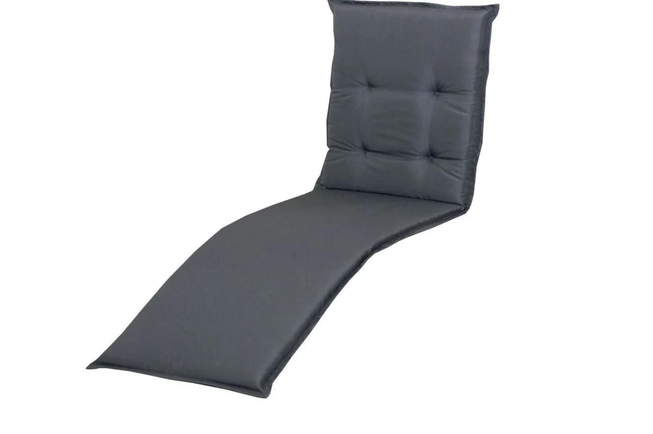 DOPPLER Relax Comfort Relaxsesselauflage, anthrazit, Polyester, 175 x 50 x 7 cm, inklusive Befestigungsbänder