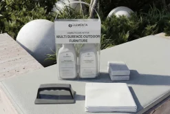 ELEMENTA Multi Surface KITS 3-in-1 Box Pflegemittel, Gartenmöbelreinigung und Oberflächenschutz, 2 x 750 ml