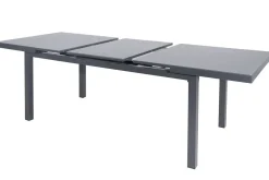 HARTMAN Alice Comfort Garten-Essgruppe, xerix, Alu/Textilene, Tisch 180/240x100cm, 4 Stapel-, 2 Klappstühle