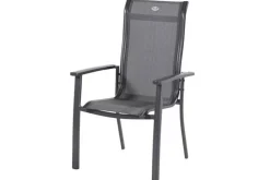 HARTMAN Alice Comfort Garten-Essgruppe, xerix, Alu/Textilene, Tisch 180/240x100cm, 6 Stapelsessel