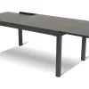 HARTMAN Alice Garten-Essgruppe, xerix/natur, Alu/Teak, 4x4 Textilen, 4 Stapelsessel, 260/160x90cm