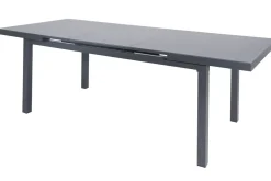 HARTMAN Alice Garten-Essgruppe, xerix, Alu/4x4 Textilen, Tisch 180/240x100cm, 4 Stapel-, 2 Klappstühle