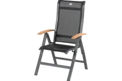 HARTMAN Alice Garten-Essgruppe, xerix, Alu/4x4 Textilen, Tisch 180/240x100cm, 6 Stapel-, 2 Klappstühle