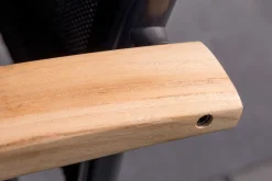 HARTMAN Alice Klappstuhl, xerix/schwarz, Alu/4x4 Textilen, mit Teak-Armlehnen