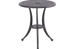 HARTMAN Amalfi Balkon-Set, bronze, Alu-Guss, Ø62cm, 2 Sessel inkl. Wendekissen