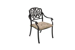 HARTMAN Amalfi Garten-Essgruppe, bronze, Alu-Guss, 6 Diningsessel, 214x112cm