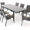 Hartman Aruba Garten-Essgruppe, 8 Personen, ausziehbarer Tisch 180–240 cm, Aluminium/Teak FSC®-zertifiziert