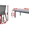 HARTMAN Aruba Garten-Essgruppe, xerix, Alu/Textilene, Tisch 180/240x100cm, 8 Stapelsessel