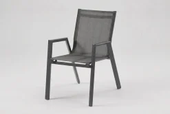 HARTMAN Aruba Stapelsessel, xerix/anthrazit, Alu/Textilene, 75x55x88cm