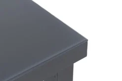 HARTMAN Aruba Teak Garten-Essgruppe, xerix, Alu/Textilene, Tisch 180/240x100cm, 6 Stapelsessel