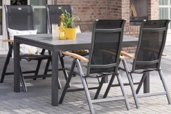 HARTMAN Ausziehtisch Tipperary xerix/stone grey, Aluminium/HPL, 160/260x93cm