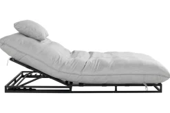 HARTMAN Emma Loungeliege, schwarz/marmor, Alu/Sunbrella, 196x125x41 cm, Rückenlehne verstellbar