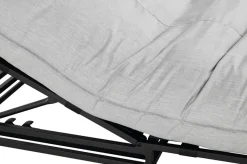 HARTMAN Emma Loungeliege, schwarz/marmor, Alu/Sunbrella, 196x125x41 cm, Rückenlehne verstellbar