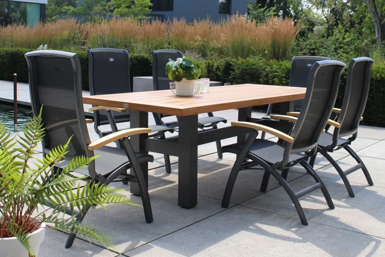 HARTMAN Exklusivmodell YasmaniEsstisch, xerix/natur, Alu/Teak, 240x100cm