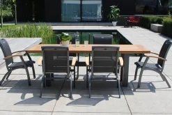 HARTMAN Exklusivmodell YasmaniEsstisch, xerix/natur, Alu/Teak, 240x100cm