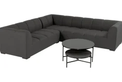 HARTMAN Finn Ecklounge, schwarz, Aluminium, Sunbrella, 6 Personen, UV-beständig und pflegeleicht