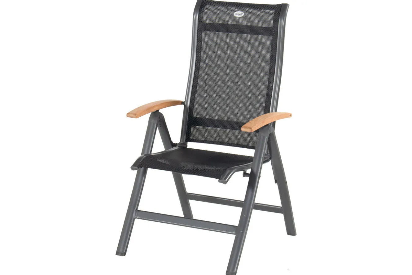 HARTMAN Garten-Essgruppe, xerix-anthrazit, Alu/Teakholz, 4x4 Textilen, 210/150x90 cm, 8 Personen