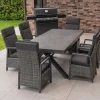 HARTMAN Nova Garten-Essgruppe, 6 Personen, ausziehbar, 220-280cm, Alu/Polyrattan/Glaskeramik