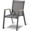 HARTMAN Provence / Aruba Garten-Essgruppe, xerix/anthrazit, Alu/Teakholz, 5 Stapelsessel, Ø150cm, inkl. Eiskühler