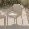 HARTMAN Shades of Colour Altea Diningsessel, sand/beige, Polyester/Rope-Geflecht, 58 x 62 x 81 cm, inkl. Kissen und ergonomischer Rückenlehne