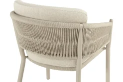 HARTMAN Shades of Colour Altea Diningsessel, sand/beige, Polyester/Rope-Geflecht, 58 x 62 x 81 cm, inkl. Kissen und ergonomischer Rückenlehne