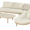 HARTMAN Shades of Colour Bilbao Gartenlounge, cappuccino/beige, Alu/Polyester/Rope-Geflecht, inkl. Polster