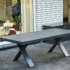 HARTMAN Sondermodell Xanadu / Alice Comfort Set, xerix/anthrazit, Alu/Glaskeramik, 10 Stapelsessel, 220/280x100cm