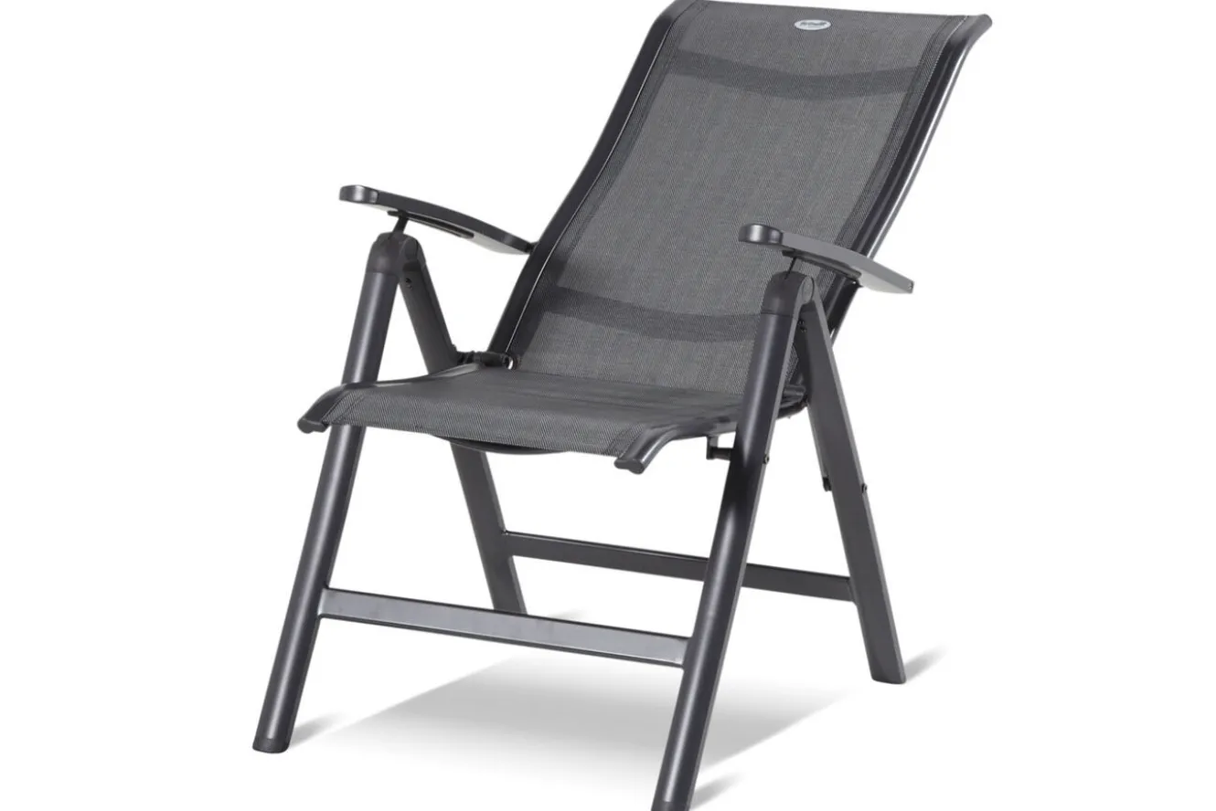 HARTMAN Sondermodell Xanadu / Alice Comfort Garten-Essgruppe, xerix/anthrazit, Alu/Glaskeramik, 2 Stapelsessel, 6 Klappstühle, 220/280x100cm