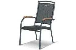HARTMAN Sondermodell Xanadu / Raffaelo Garten-Essgruppe, xerix/anthrazit, Alu/Glaskeramik, 8 Stapelsessel, 2 Klappstühle, 220/280x100cm