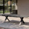 HARTMAN Sondermodell Xanadu / Alice Comfort Set, xerix/anthrazit, Alu/Glaskeramik, 6 Stapelsessel, 220/280x100cm