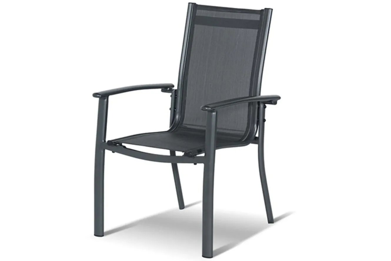 HARTMAN Sondermodell Xanadu / Alice Comfort Garten-Essgruppe, xerix/anthrazit, Alu/Glaskeramik, 2 Stapelsessel, 8 Klappstühle, 220/280x100cm