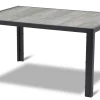 HARTMAN Tanger Esstisch, xerix/grey wood, Aluminium/Keramik, 168x105cm