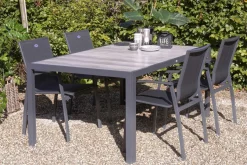 HARTMAN Tanger Esstisch, xerix/grey wood, Aluminium/Keramik, 168x105cm