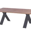 HARTMAN Xanadu / Alice Comfort Garten-Essgruppe, xerix/anthrazit, Alu/Teakholz, 8 Stapelsessel, 220x100cm