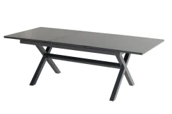 HARTMAN Xanadu / Aruba Garten-Essgruppe, xerix, Alu/Textilene/Glaskeramik, 8 Stapelsessel, 160/220x100cm