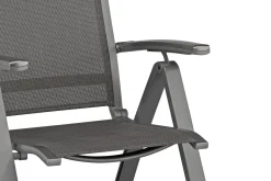 KETTLER Altura Garten-Essgruppe, anthrazit/anthrazit, Alu/Textilene, 180/240x90cm, 6 Klappstühle