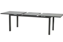 KETTLER Altura Garten-Essgruppe, anthrazit/anthrazit, Alu/Textilene, 180/240x90cm, 6 Klappstühle