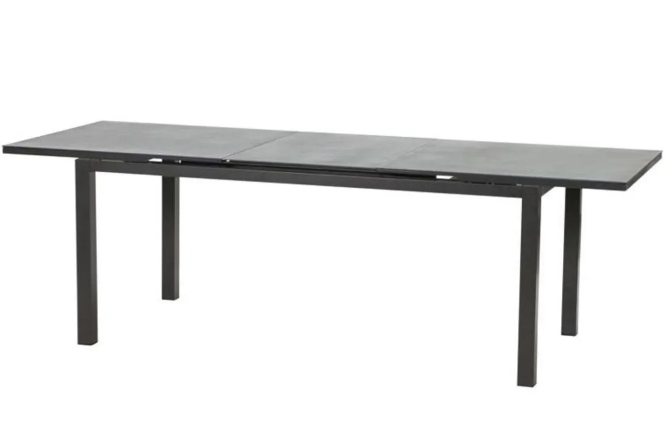 KETTLER Altura Garten-Essgruppe, anthrazit/anthrazit, Alu/Textilene, 180/240x90cm, 6 Klappstühle