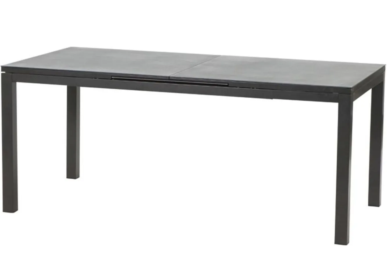 KETTLER Altura Garten-Essgruppe, anthrazit/anthrazit, Alu/Textilene, 180/240x90cm, 6 Klappstühle