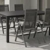KETTLER Altura Garten-Essgruppe, anthrazit, Alu/Spraystone/Textil, 160 x 95 cm, 4 Klappstühle
